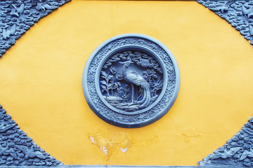 Architectural Detail, Jade Buddha Temple in Shanghai, China