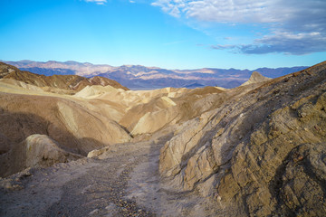 hikink the golden canyon - gower gulch circuit in death valley, california, usa