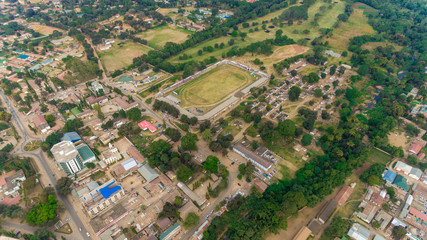 aerial view of the morogoro town