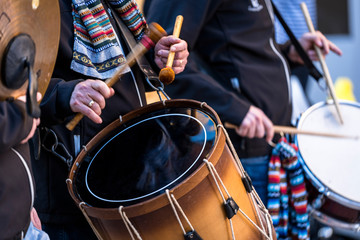 Bombo tradicional de fiestas tipicas españolas