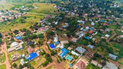 aerial view of the morogoro town