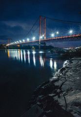 bridge at night "Puente Presidente Guillermo Billinghurst"