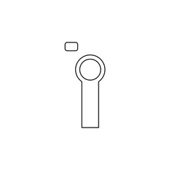 Photo icon. Gallery attachment button. Logo design element.