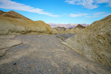 hikink the golden canyon - gower gulch circuit in death valley, california, usa