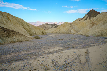 hikink the golden canyon - gower gulch circuit in death valley, california, usa