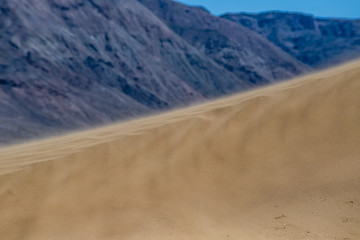desert dune on a mountain background