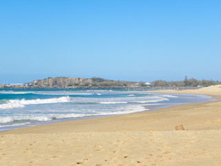 Nelson Bay Beach in Port Stephens near Newcastle Beach in New South Wales Australia