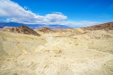 Fototapeta na wymiar hikink the golden canyon - gower gulch circuit in death valley, california, usa