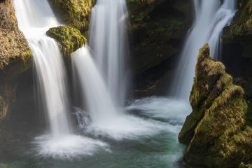 Traunfall Wasserf&auml;lle in Steyrerm&uuml;hl/Roitham Ober&ouml;sterreich