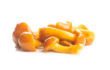Pickled mushrooms. Marinated mushrooms.
