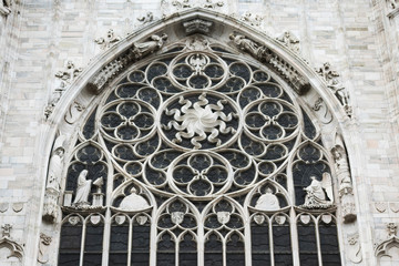 Obraz premium architectural details of Milan Duomo, Italy