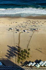 Copacabana Beach Aerial View, Rio de Janeiro, Brazil