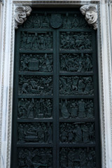 detail of cathedral Duomo in Milan, Italy