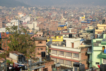 Cityscape of nepalese capital. Kathmandu, Nepal.