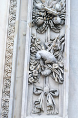 detail of cathedral Duomo in Milan, Italy