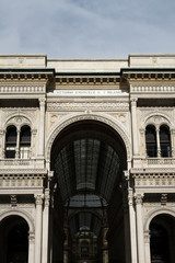 Naklejka premium detail of Vittorio Emanuele II gallery, Italy