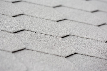 Frosty pattern, textured surface on a cold morning. Every detail crystalized. 