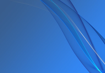 Abstract background waves. Cobalt blue abstract background for wallpaper or business card