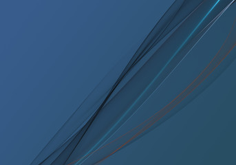 Abstract background waves. Cobalt blue abstract background for wallpaper or business card