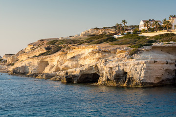 Fototapeta na wymiar cyprus coastal line near pafos