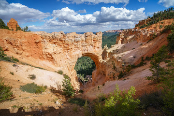 natural bridge in bryce canyon national park in utah in the usa