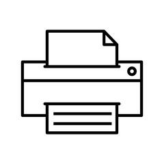 printer icon vector template
