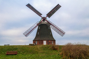 Fototapeta na wymiar Windmühle bei Stove