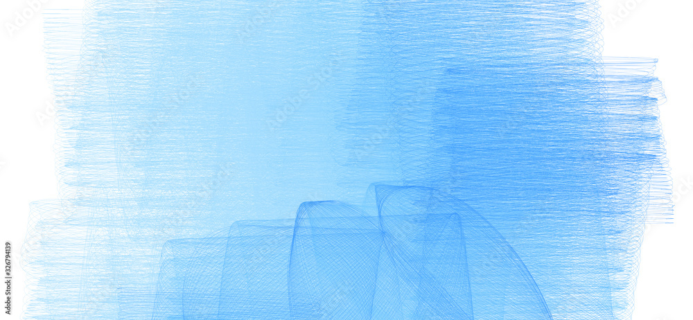 Poster Background with blue subtle shading by thin wavy lines. Vector