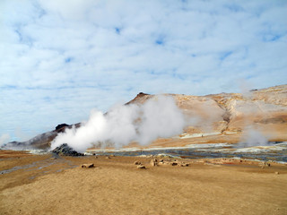 Hochtemperaturgebiet Namaskard auf Island
