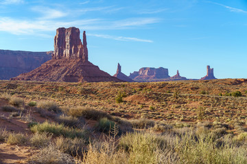 the scenic drive in the monument valley, usa
