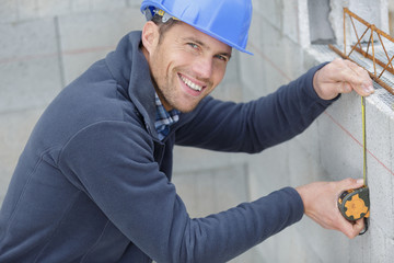 measurement of block cement construction