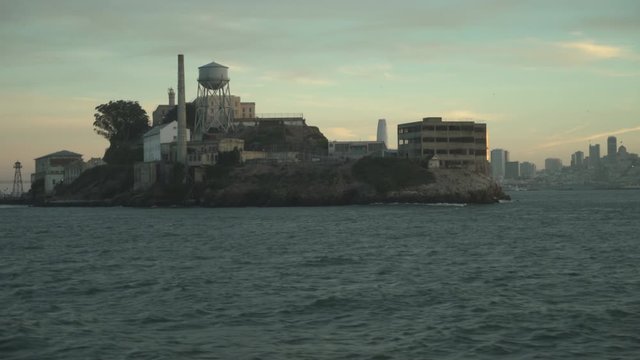 View of Alcatraz Island with San Francisco in background
