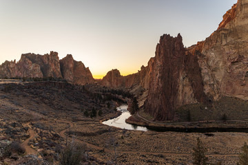 sunset in grand canyon