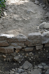 Crumbling Old Rock Wall