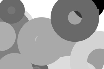 Abstract grey circles illustration background