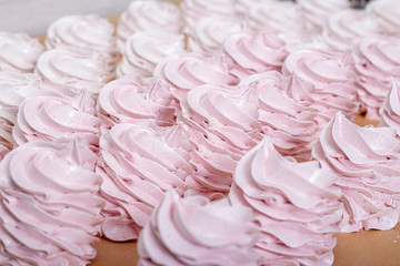 Beautiful pink marshmallows