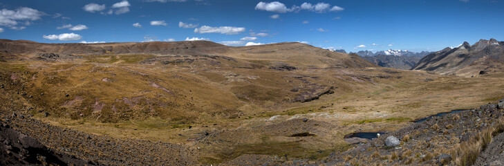 Fototapeta na wymiar National Park of Huascaran. Peru Panorama. Andes