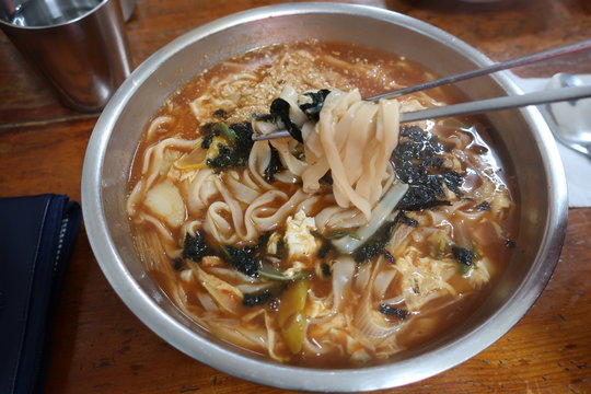장칼국수