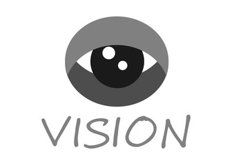 Vision Logo Vector - Isolated On White Background. Modern Eye Logo For News, Media And New Vision Logo. Flat Eye Icon. Abstract Concept Of Vision Vector