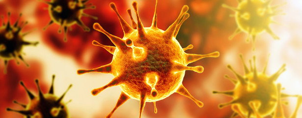 New coronavirus 2019-ncov. 3D illustration