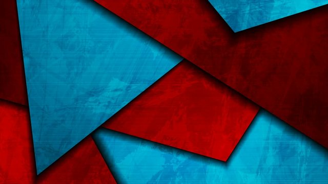 Abstract red and blue grunge corporate material texture motion background. Seamless looping. Video animation Ultra HD 4K 3840x2160