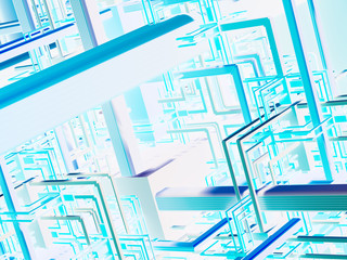 surreal futuristic digital 3d design art abstract background fractal illustration for meditation and decoration wallpaper