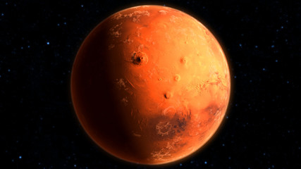 Obraz na płótnie Canvas Extra High Resolution of MARS planet 8k 3d illustration