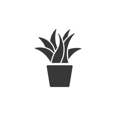 Plant. Isolated icon. Gardening vector illustration