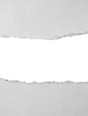 ripped paper isolated on white background