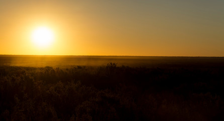 Sunset in the desert, Outback, Australia