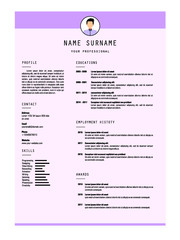 best resume template vector design for job application