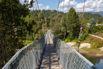 Wire Pedestrian Suspension Bridge