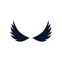 Isolated wings silhouette style icon vector design