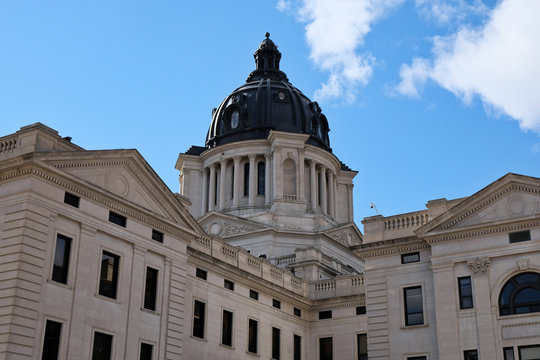 South Dakota State Capitol Building Facade View